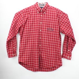 Mens Tommy Hilfiger Button Down Long Sleeve Red